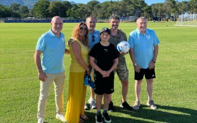L’associu Sporting Bastia 92 à aujourd’hui tenu la promesse faite au petit Thomas (opéré du cœur cet hiver) de l’accompagner à une séance d’entraînement du Sporting Club de Bastia